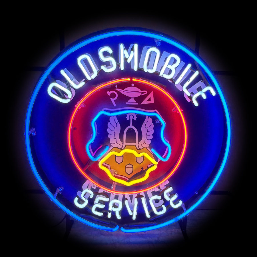 Oldsmobil Gas Oil Neon Light S - đánh giá và giá Commercial Printing Icon
