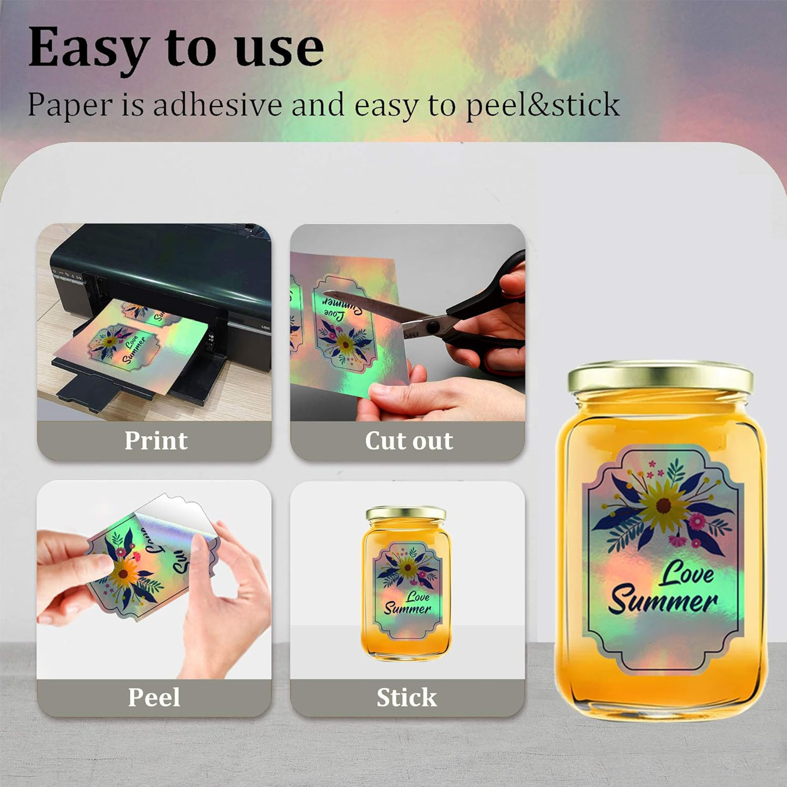10sheets A4 Holographic Printa - đánh giá và giá Commercial Vinyl Printing
