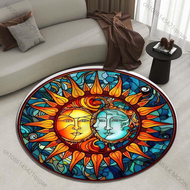 Stained Glass Sun and Moon Har - đánh giá và giá Commercial Glass Printing