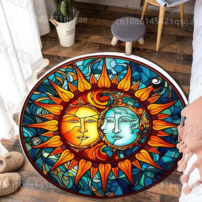 Stained Glass Sun and Moon Har - đánh giá và giá Commercial Glass Printing