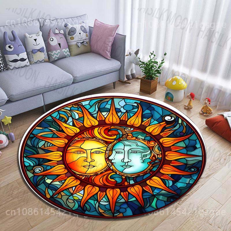 Stained Glass Sun and Moon Har - đánh giá và giá Commercial Glass Printing