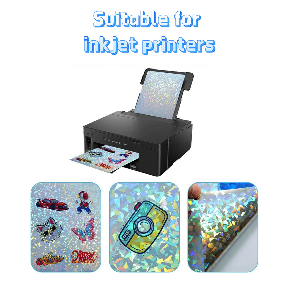 10 Sheets Holographic Sticker  - đánh giá và giá Commercial Vinyl Printing