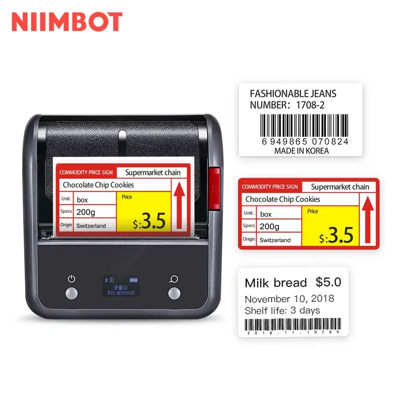Niimbot B3S Office Commercial  - đánh giá và giá Commercial Printing Labels