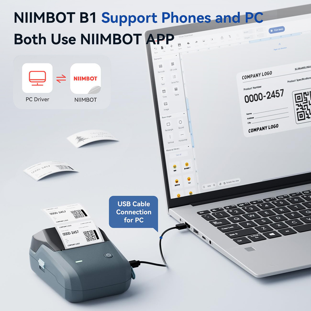 NIIMBOT B1 Portable Thermal Pr - đánh giá và giá Commercial Printing Labels