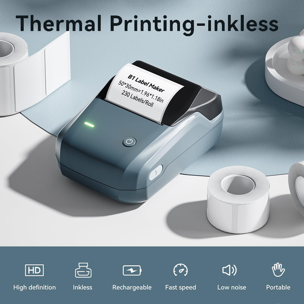 NIIMBOT B1 Portable Thermal Pr - đánh giá và giá Commercial Printing Labels